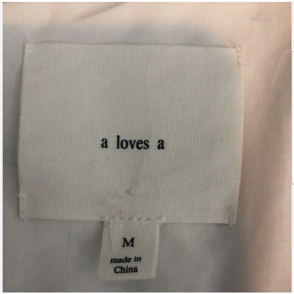 a loves a Linen Striped Shoulder Pad Double Breasted Blazer Size Medium - Picture 6 of 10